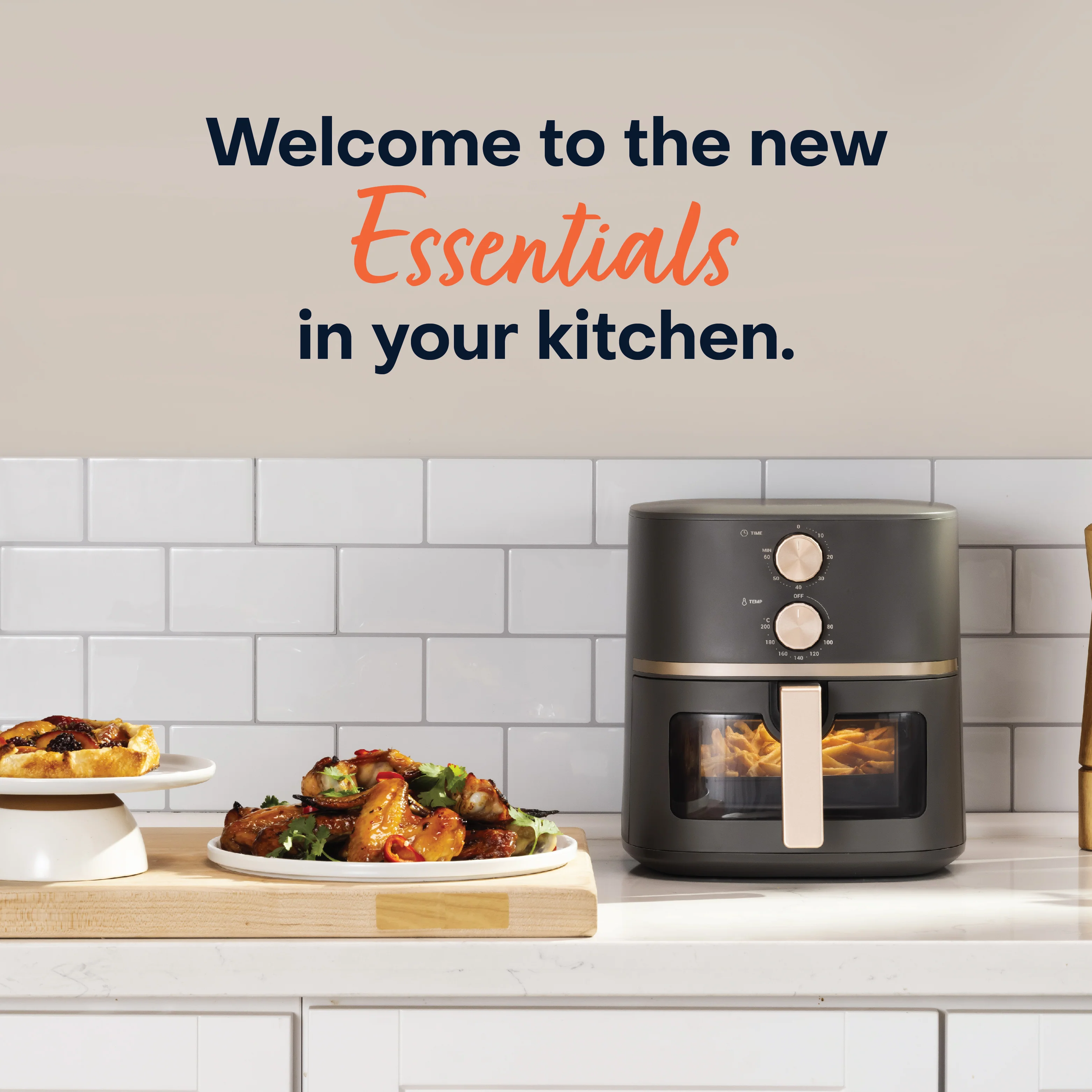 Air Fryer Essentials - Classic Vision 5.2L - Rose Gold Edition - Image 3
