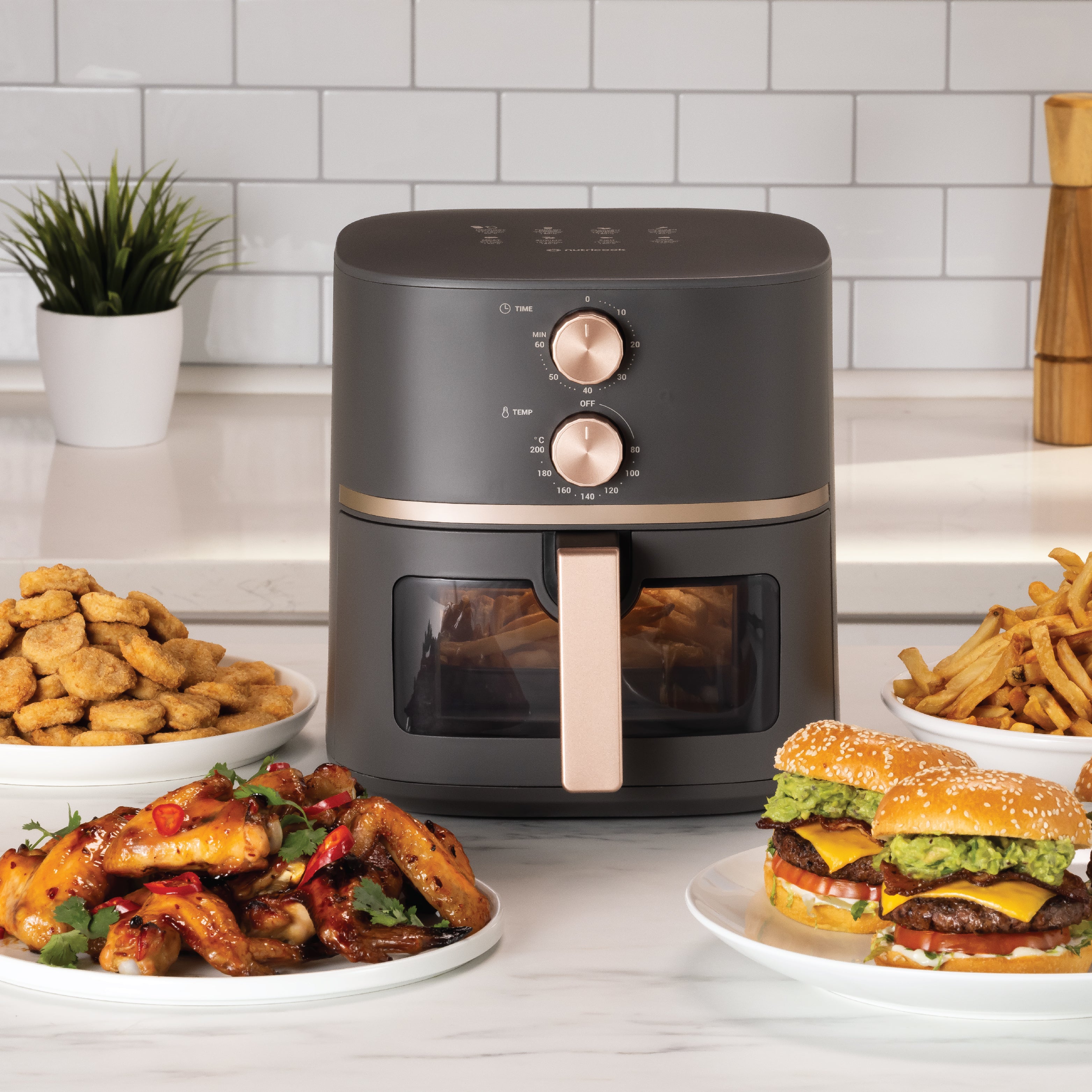 Air Fryer Essentials - Classic Vision 5.2L - Rose Gold Edition - Image 4