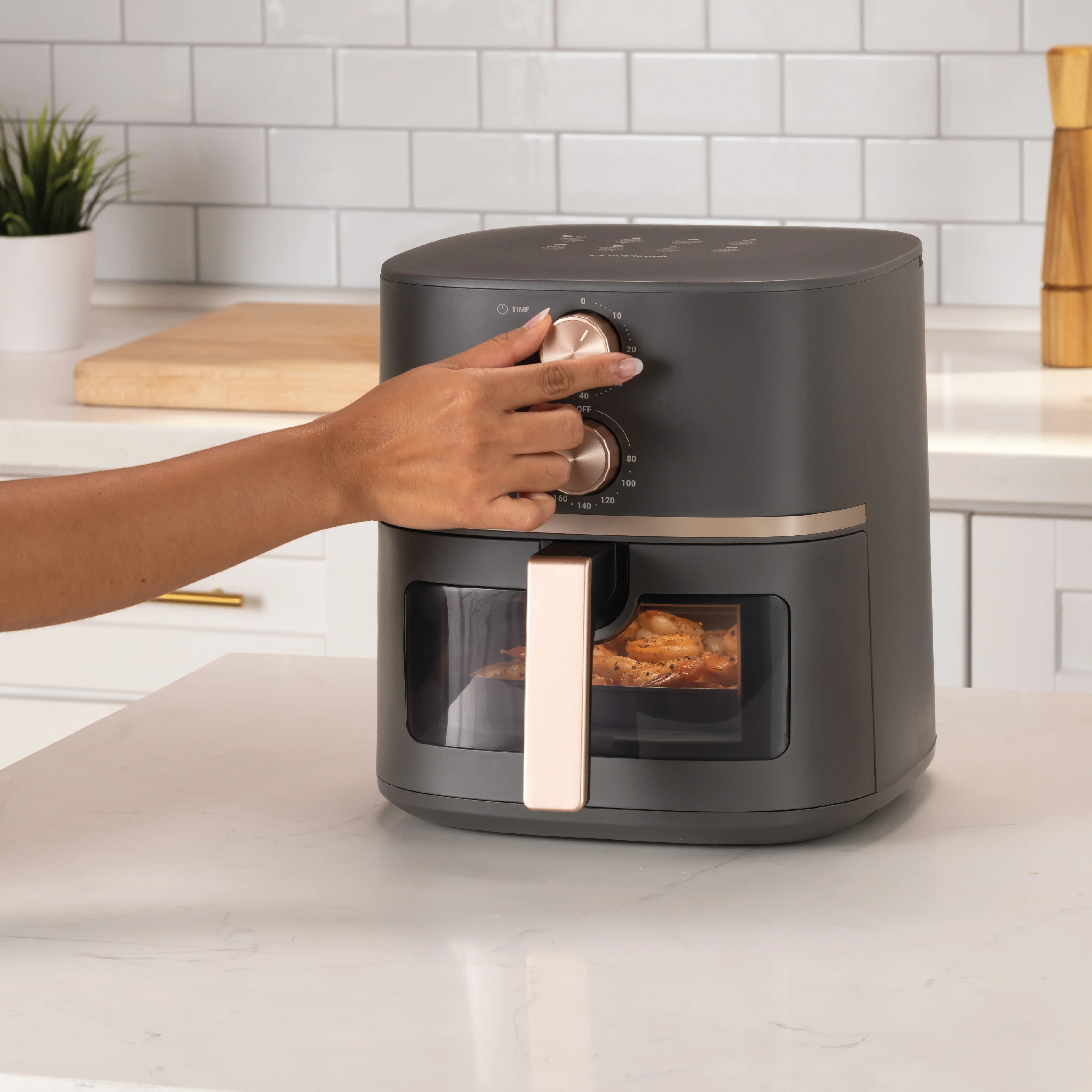 Air Fryer Essentials - Classic Vision 5.2L - Rose Gold Edition - Image 6