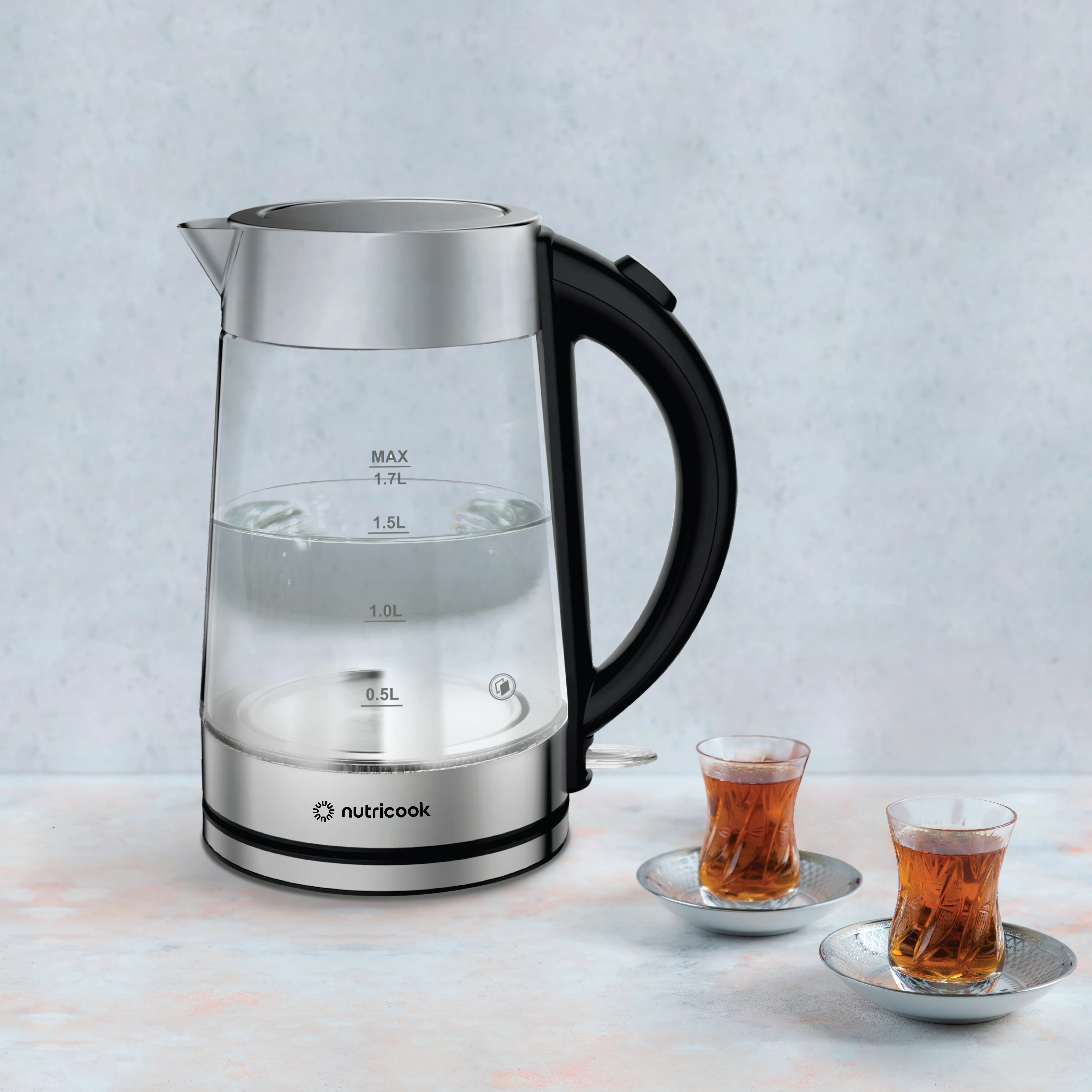 Electric Glass Kettle - 1.7L | Double-Wall Heavy Duty Elite Durability - Image 11
