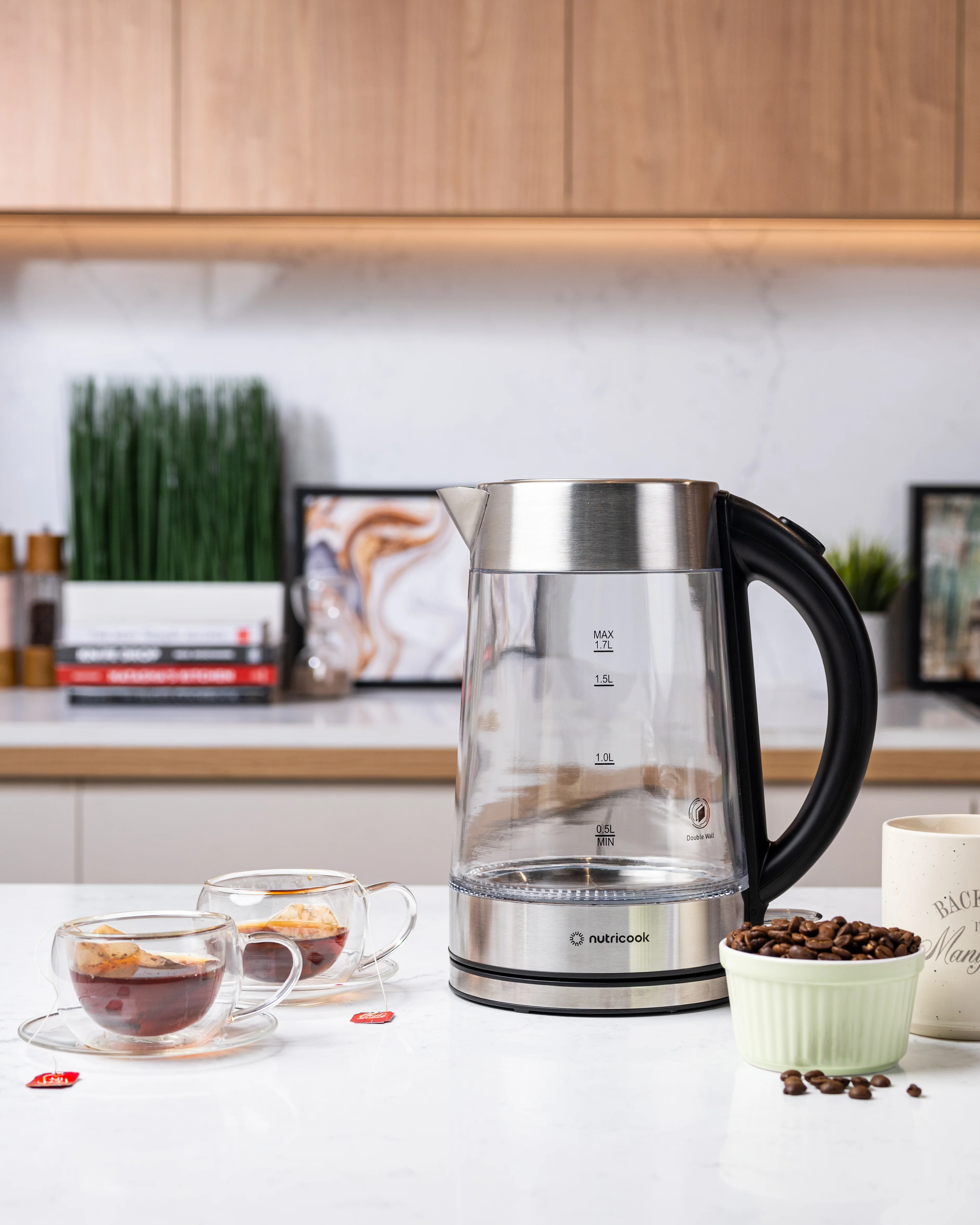 Electric Glass Kettle - 1.7L | Double-Wall Heavy Duty Elite Durability - Image 3