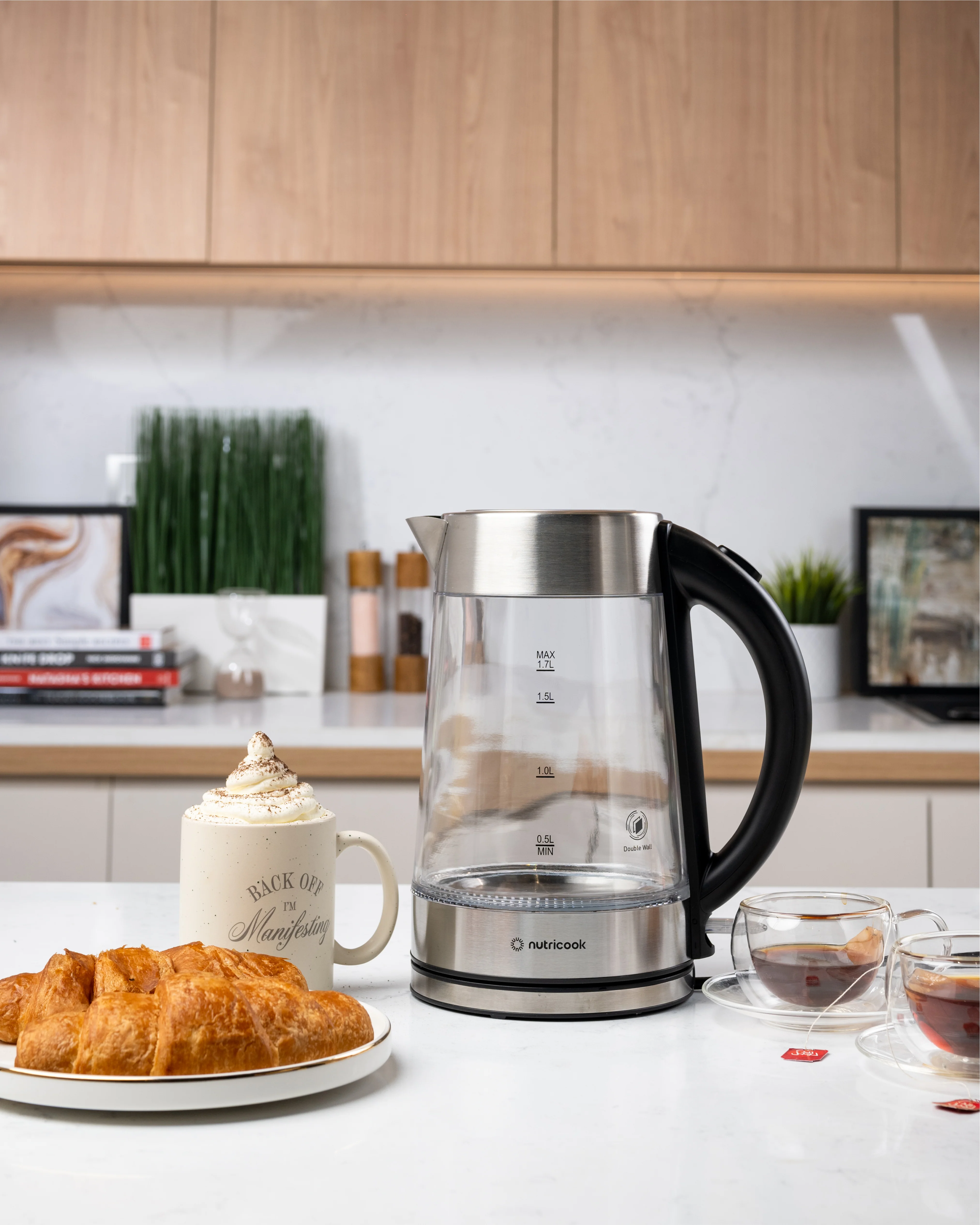 Electric Glass Kettle - 1.7L | Double-Wall Heavy Duty Elite Durability - Image 4