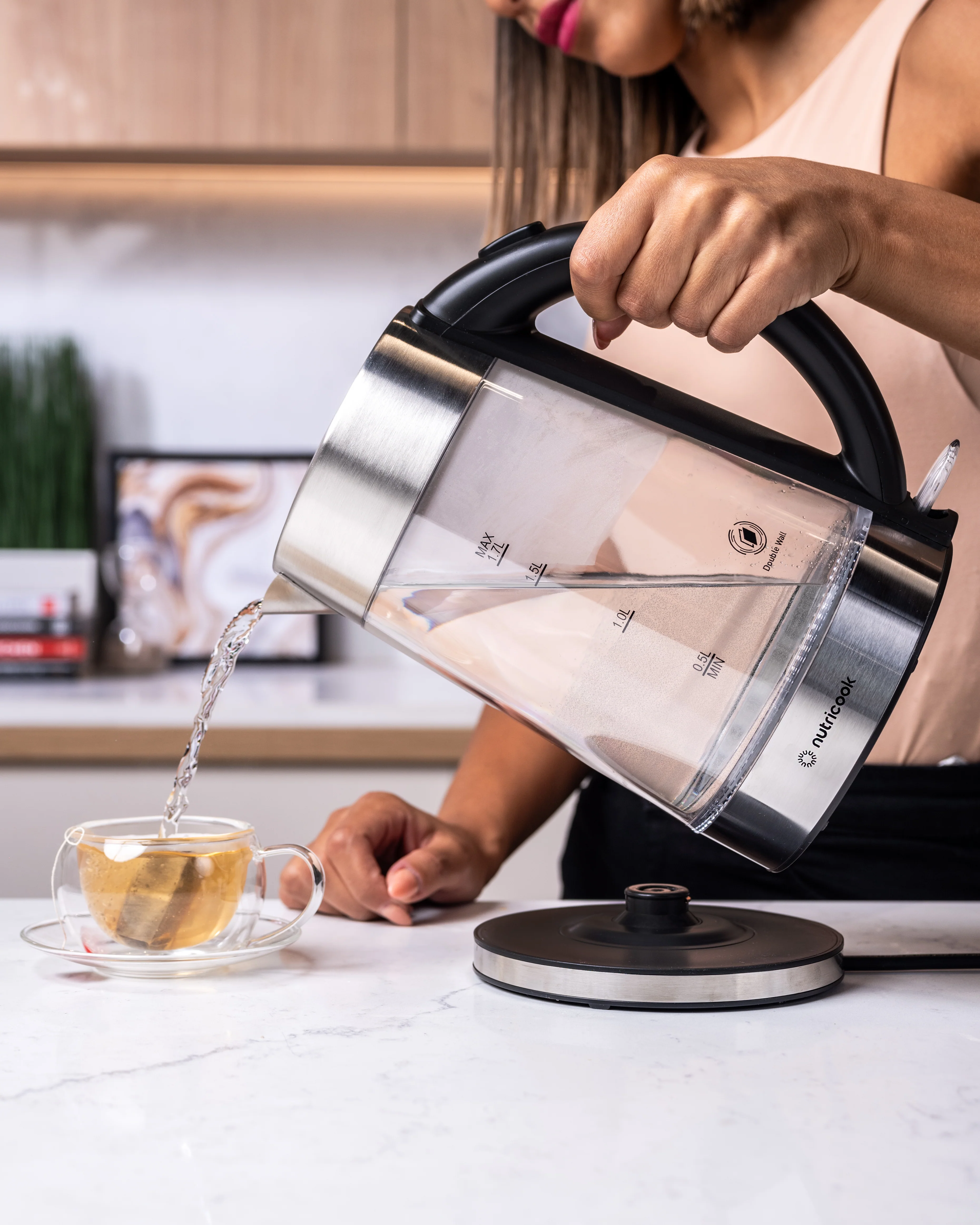Electric Glass Kettle - 1.7L | Double-Wall Heavy Duty Elite Durability - Image 8