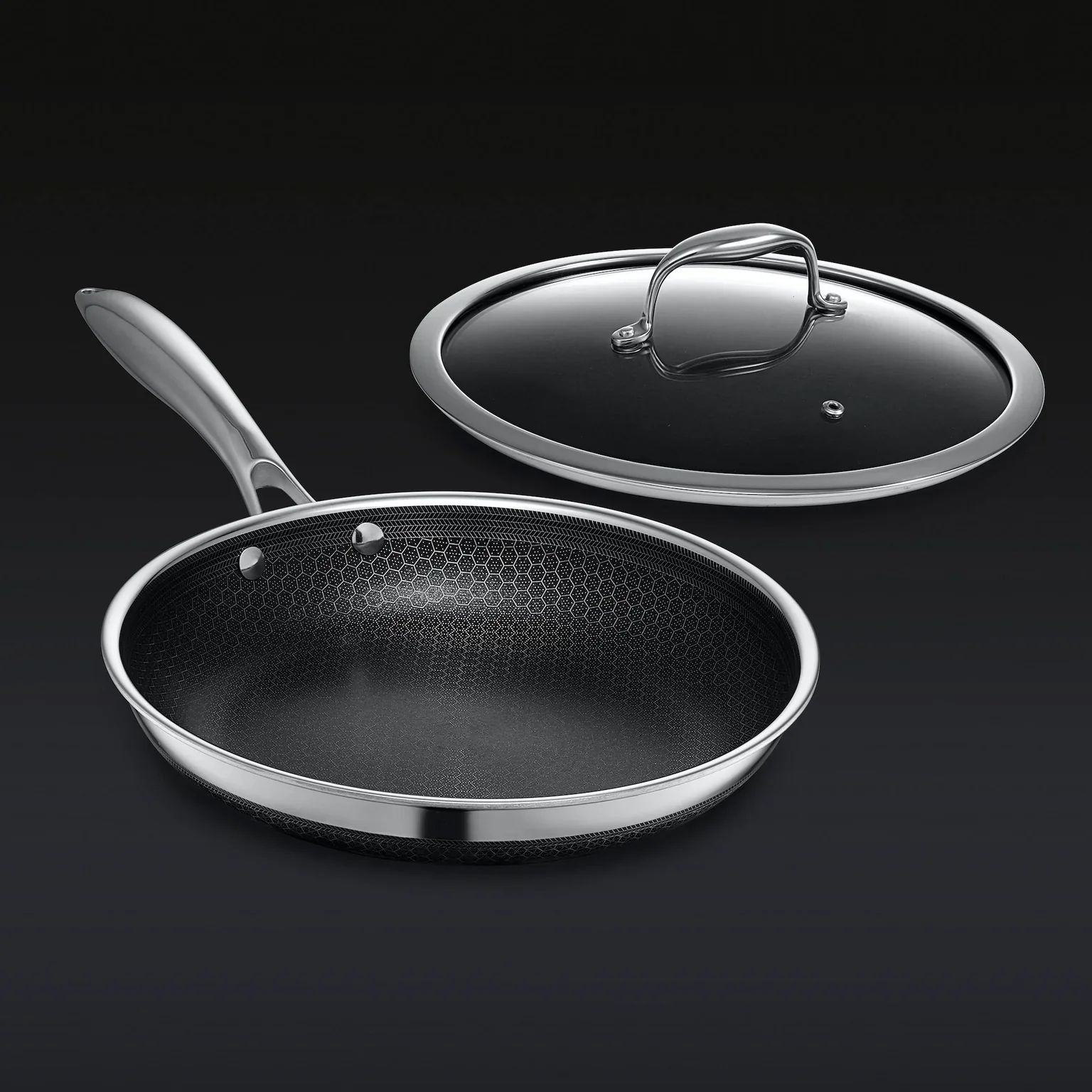 Eterna Tri-Ply 24cm Fry Pan with Lid
