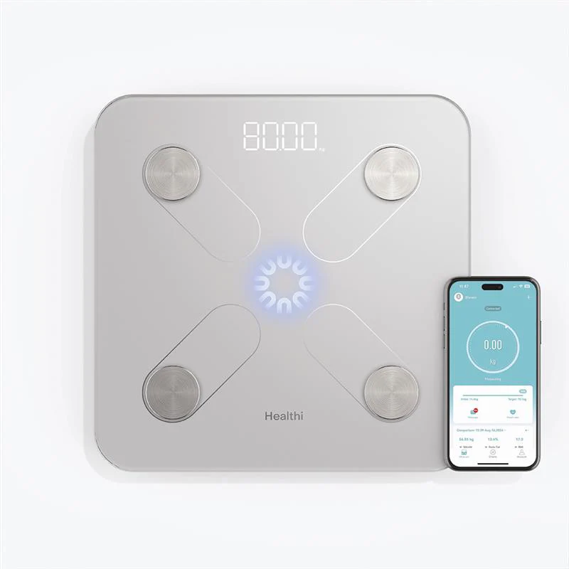 Nutricook Healthi Smart Body Scale – 20 Body Measurements | Fitdays App | 50g Accuracy | Breathing Light - Image 2