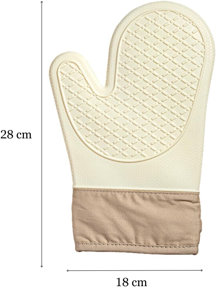 Oven Mitt Glove/s - Silicone Cotton - Image 4